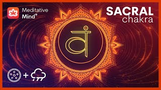 SACRAL CHAKRA Meditation | Rain + Hang Drum | Expand Creativity + Emotional Balance + Sexual Healing
