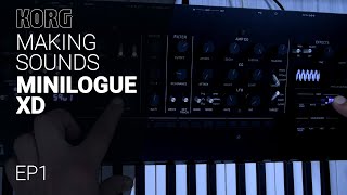 Making sounds with MINILOGUE XD tutorial - Episode 01 - Keys & Pad