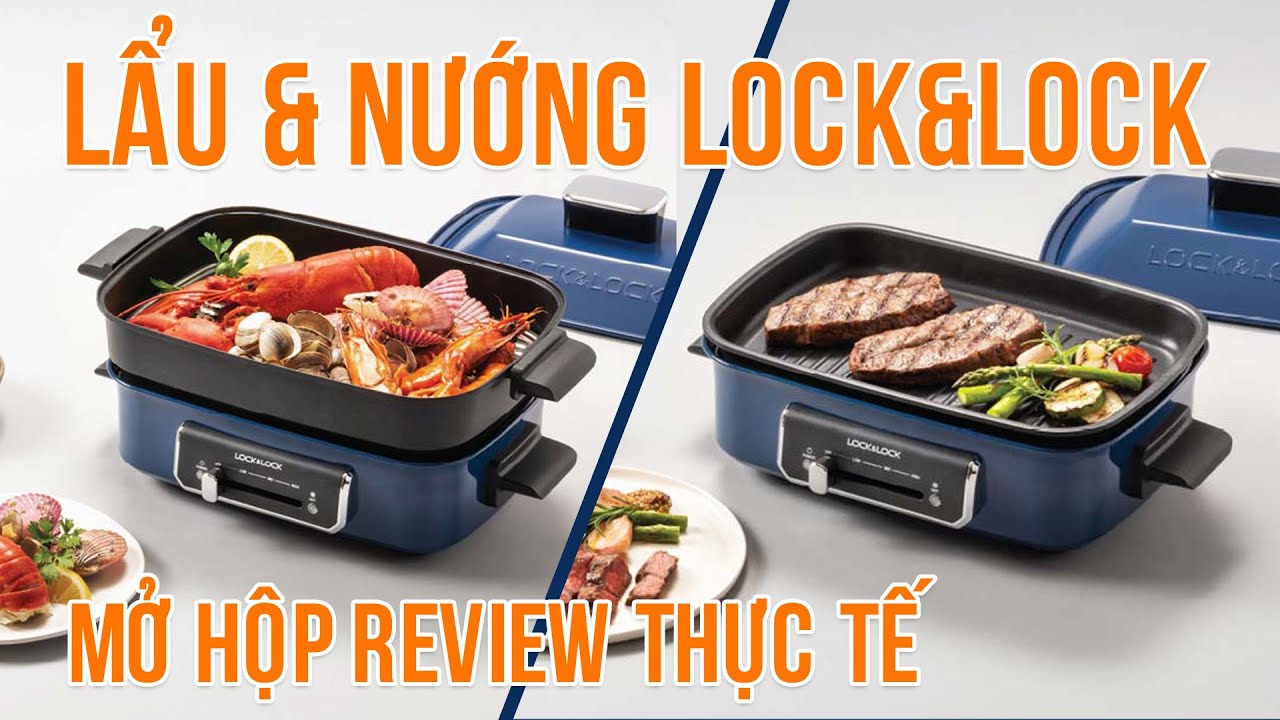 Nồi Điện Đa Năng Lock&Lock EJG556 (2.5 Lít) Mở hộp review thực tế cho gia đình | Bé Thor Family
