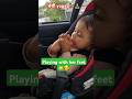 Playing with her feet🥰 #play #toe #carseat #trending #viralbaby #cutebaby #travelwithkids #babyyoga