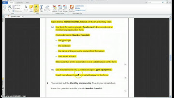 Functional Skills ICT - Entry Level 3, Test 1