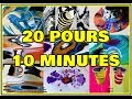 20 Acrylic Pours in 10 Minutes - Oddly Satisfying Fluid Art Compilation Extreme!