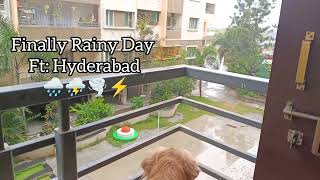 || First Rain In Summer|| || 7 May ||Hyderabad #pixel #goldenretiever #goldenboi #rainsinhyderabad