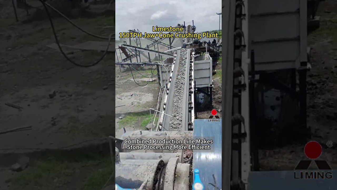 Limestone 150TPH Jaw+Cone Crushing Plant