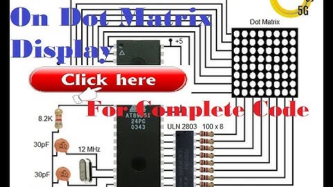 Microcontroller 8051 Project 18 How to Scroll Text on  Dot Matrix Display