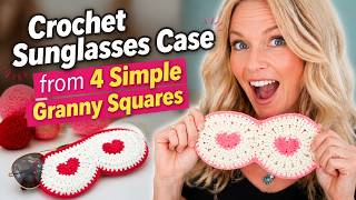 Crochet Sunglasses Case from 4 Simple Granny Squares