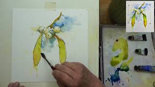 Some watercolour mistletoe magic!