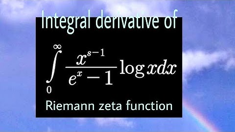 Integral derivative of Riemann zeta function