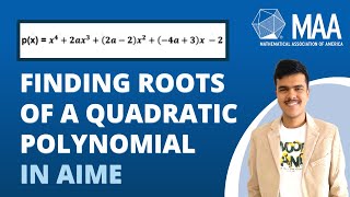 Finding Roots of a Quadratic Polynomial | Rational Root Theorem | AIME II 2018 Problem 6 | Cheenta