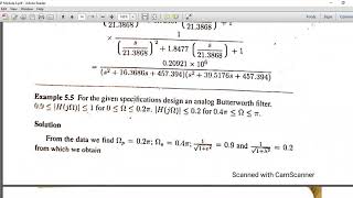Digital signal processing Module 4 Part 4 - Frequency transformation in Analog Domain