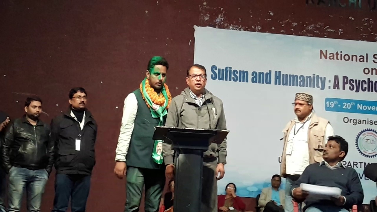 Ranchi University Students' Union (PG) President Tanuj Khatri Taking Oath 10 December 16