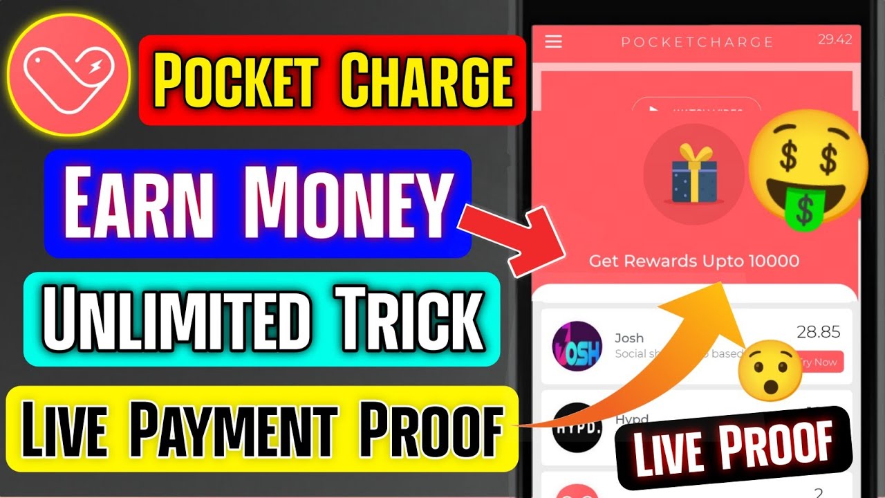 Pocket Charge App Unlimited Trick | Pocket Charge App Referral Code | Pocket Charge Earn Money 2022