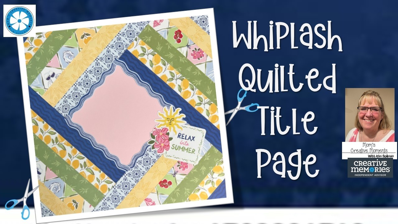 Скрапбукинг 101.5. Узор «Хлыст» с надписью «Расслабьтесь летом».