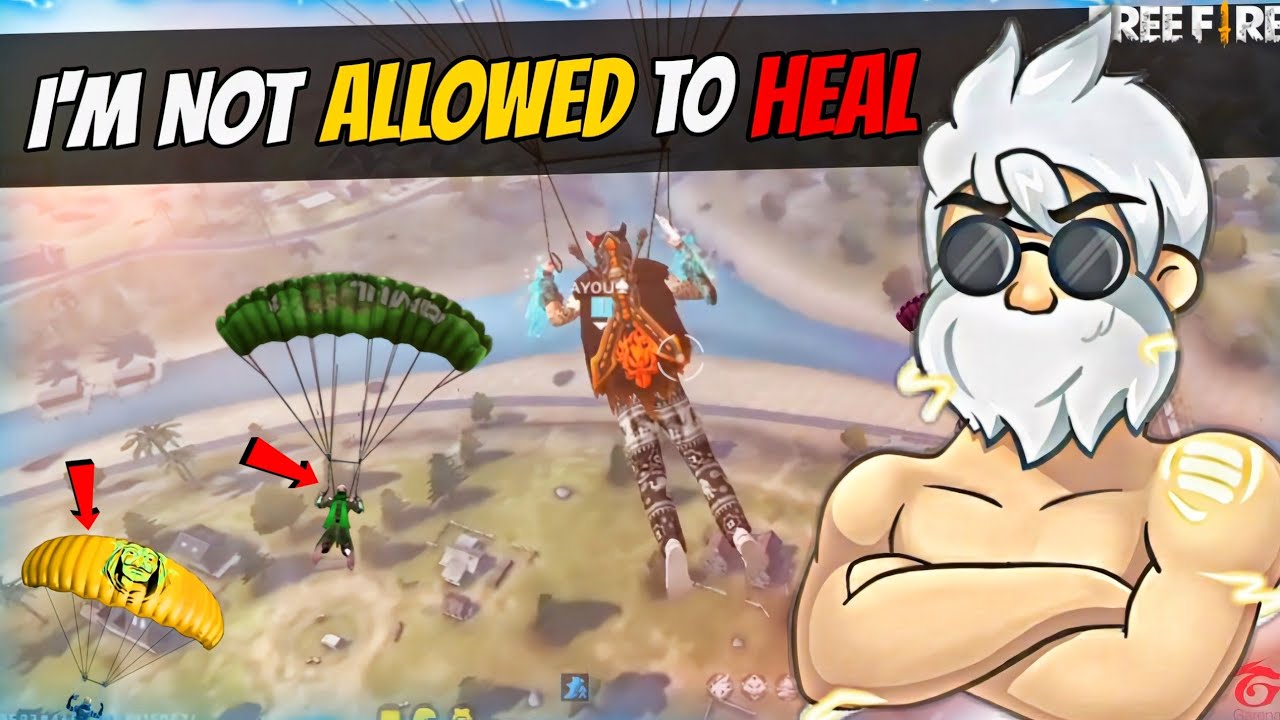 I'm Not Allowed To Heal Challenge 🤯 | Free Fire Aayush Gamerz 