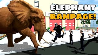 Angry Elephant City Rampage - destruyendo a la policía de la ciudad 🐘 android gameplay screenshot 1