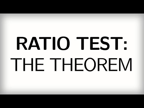 13.18 Ratio test: