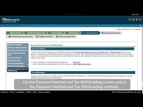 Maryland Unemployment Insurance BEACON Account Registration