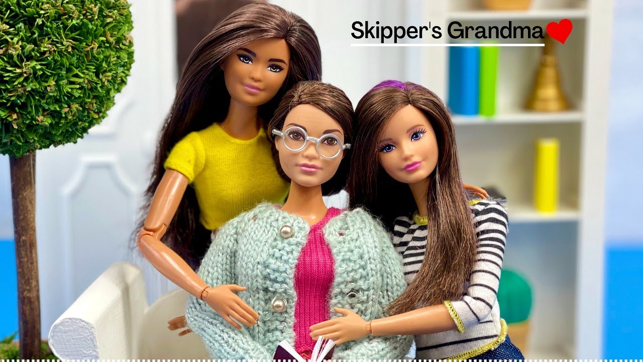 DIY Custom Skipper's Grandma Doll! 👵🏼 Barbie Doll  Makeover/Transformation! Barbie Doll Videos 