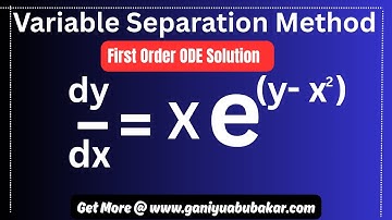 “Differential Equations Mastery | Variable Separation Method Advanced Examples (Part 6) #ODE”