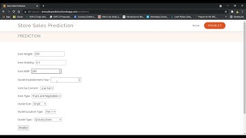 Store Sales Prediction - Demo