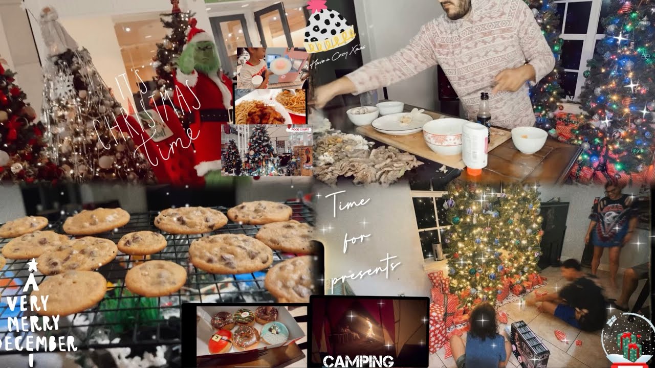 Camping for Christmas, last minute shopping, baking, going to Elev8 + Opening presents