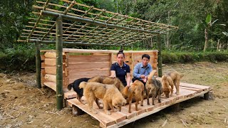 Father & Daughter Build A Dog House Out Of Wood  Handmade furniture  Lý Thị Ca