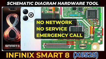Infinix smart 8  x6525 No Network & No Service problem solution | Schematic Diagram | DMR SOLUTION