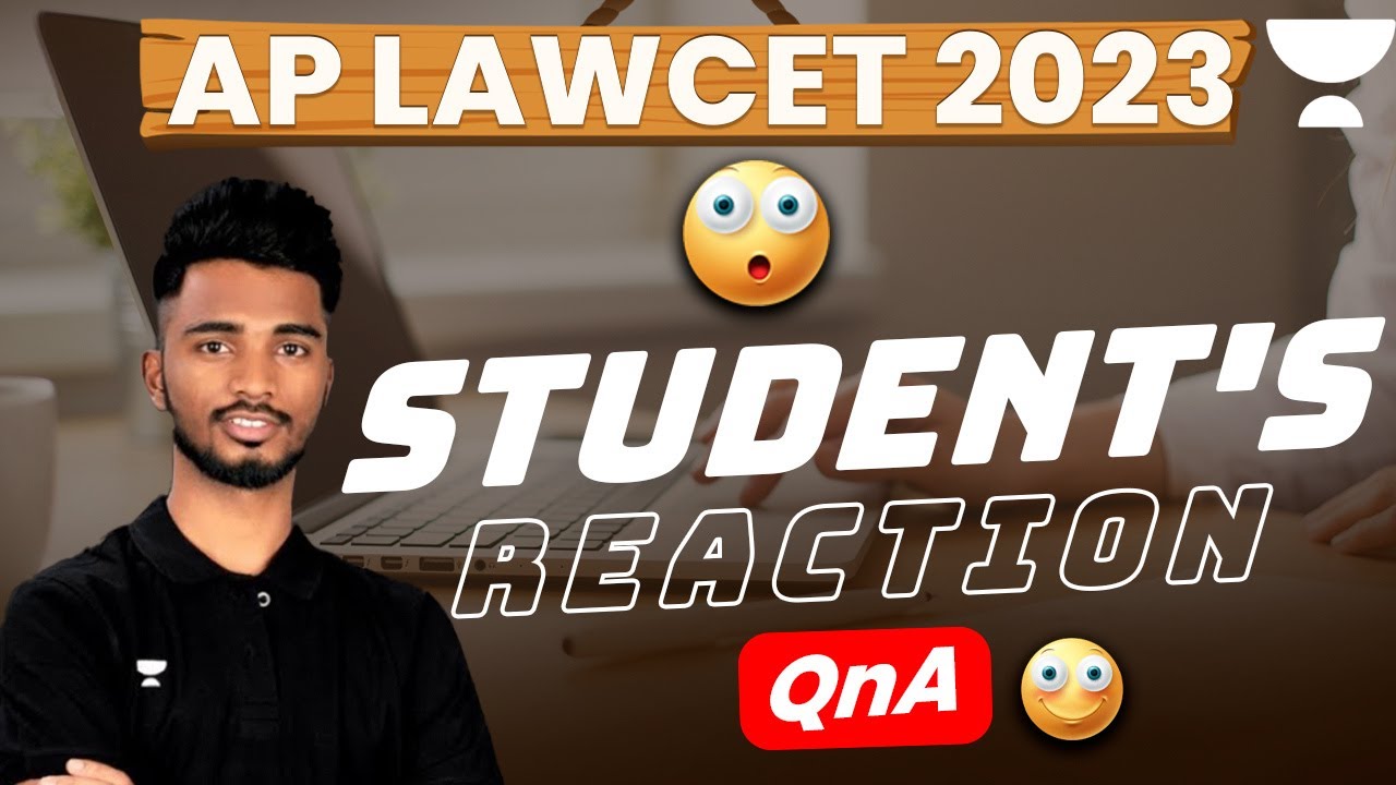 AP Lawcet 2023 - First LIVE Reaction from Students | Thrinath Reddy ...