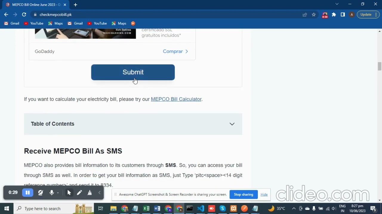 How to receive MEPCO as email