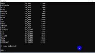 SQL 11G chapter 7