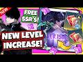 NEW LEVEL CAP INCREASE &amp; FREE SSR's REVEALED!? NEW WEAPON SKINS &amp; MORE! [Solo Leveling: Arise]