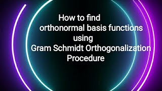 M2-3Problems on Gram Schmidt Orthogonalization in Digital Communication