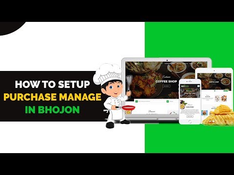 How to setup Purchase Manage in Bhojon | Restaurant Management System | Restaurant POS Software