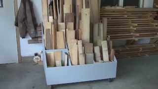 Building lumber storage with free download plans from Fine Woodworking.