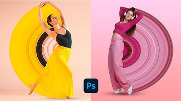 Make Circular Pixel Stretch Effect in just 2 min | Photoshop Tutorial