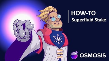 How to Superfluid Stake on Osmosis DEX