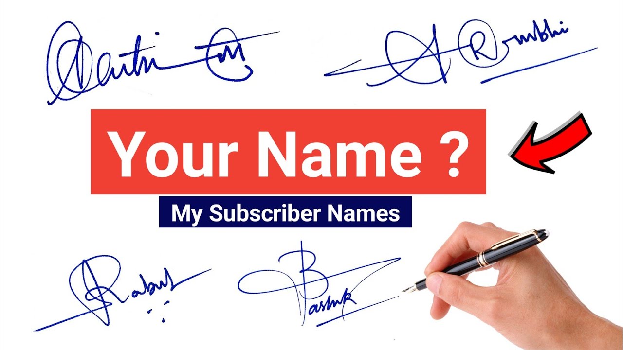 My Sign Signature Signature Tutorial: Signature Style Of My Name | How to Sign Your Name ...