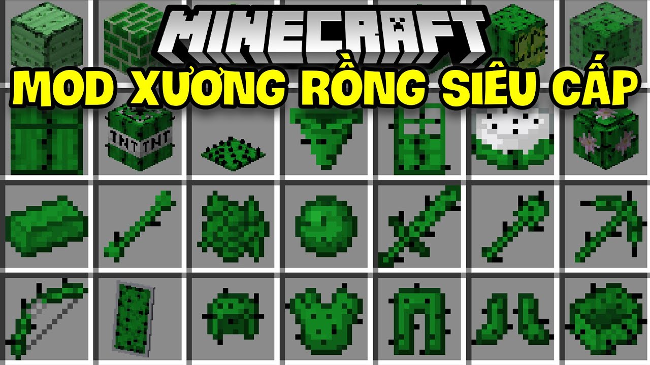 MINECRAFT MOD XƯƠNG RỒNG SIÊU CẤP 2021 TRONG MINECRAFT*CẬP NHẬT NHỮNG ...