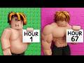 i Spent 67 HOURS to BUILD BIGGEST GYM BRO in ROBLOX