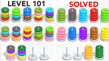 Color Hoop Stack Level 101 | Puzzle Games | Complete