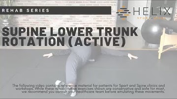 Supine Lower Trunk Rotation (Active)