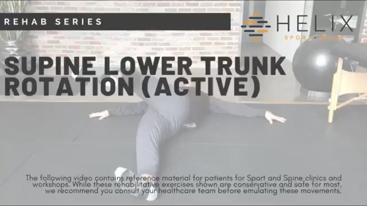 Supine Lower Trunk Rotation (Active)