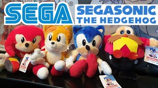 Sonic The Hedgehog Sega 1995 Suction Cup Jumbo Plush Collection