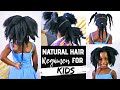 SIMPLE Natural Hair Regimen for KIDS | From detangling to styling | Obaa Yaa Jones