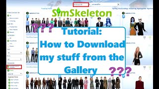 How to Download my Stuff from the Gallery | Sims 4 Tutorial | SimSkeleton