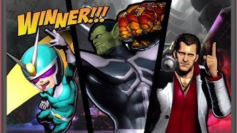 Ultimate Marvel vs Capcom 3: Super-Skrull, Viewtiful Joe, Frank West Arcade playthrough