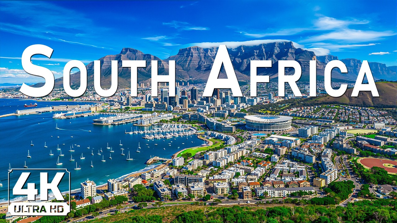 🌍 South Africa in 4K 🌍 | Dramatic Coastlines, Wild Safaris & Relaxing African Ambience