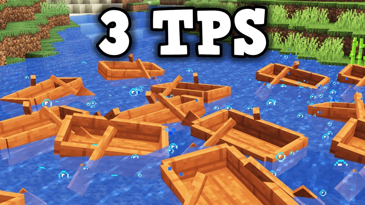 Lagging a Pay-To-Win Minecraft Server With Boats - YouTube