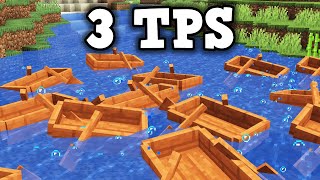 Lagging a Pay-To-Win Minecraft Server With Boats