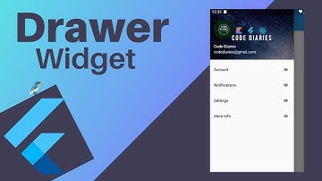 Flutter Drawer Widget | Flutter Design Tutorial #1